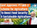 Govt brings All Agri Programmes Under Two Umbrella Schemes; Total Outlay of ₹1 Lakh Crore