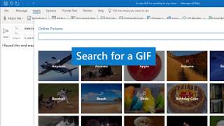 Add an animated GIF to a message in Outlook screenshot 5