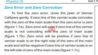 Physics#8  CH#1 Topic# Vernier calipers Zero error