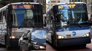 2005-2007 MCI D4500CL / 2008 MCI D4500CT Action on the BM1 / BM2 / BM3 / BM5 in Midtown Manhattan