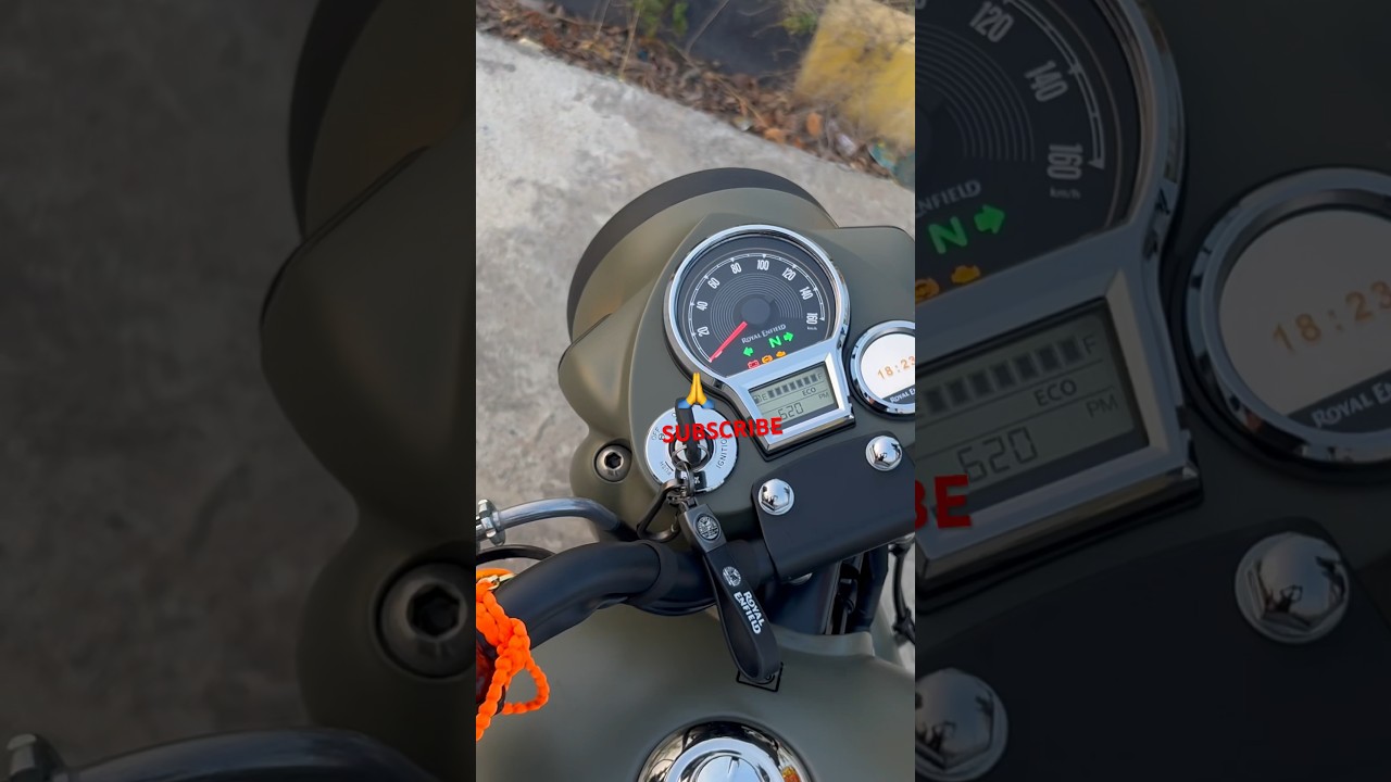 New Royal Enfield bike 👀// Awesome 🙌 🤩 // classic 350 Marsh grey