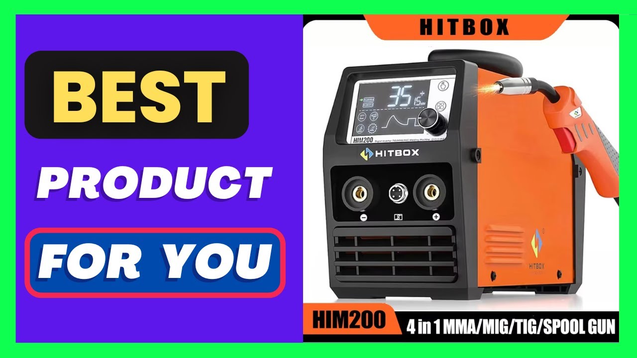 HITBOX MIG-200A 4 in 1 Welding Machine MMA/Gasless MIG/Lift TIG/