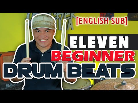 DRUM LESSON Your First 11 Drum Beats | English Sub