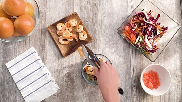 Thai Shrimp and Grapefruit Salad with Coconut Rice