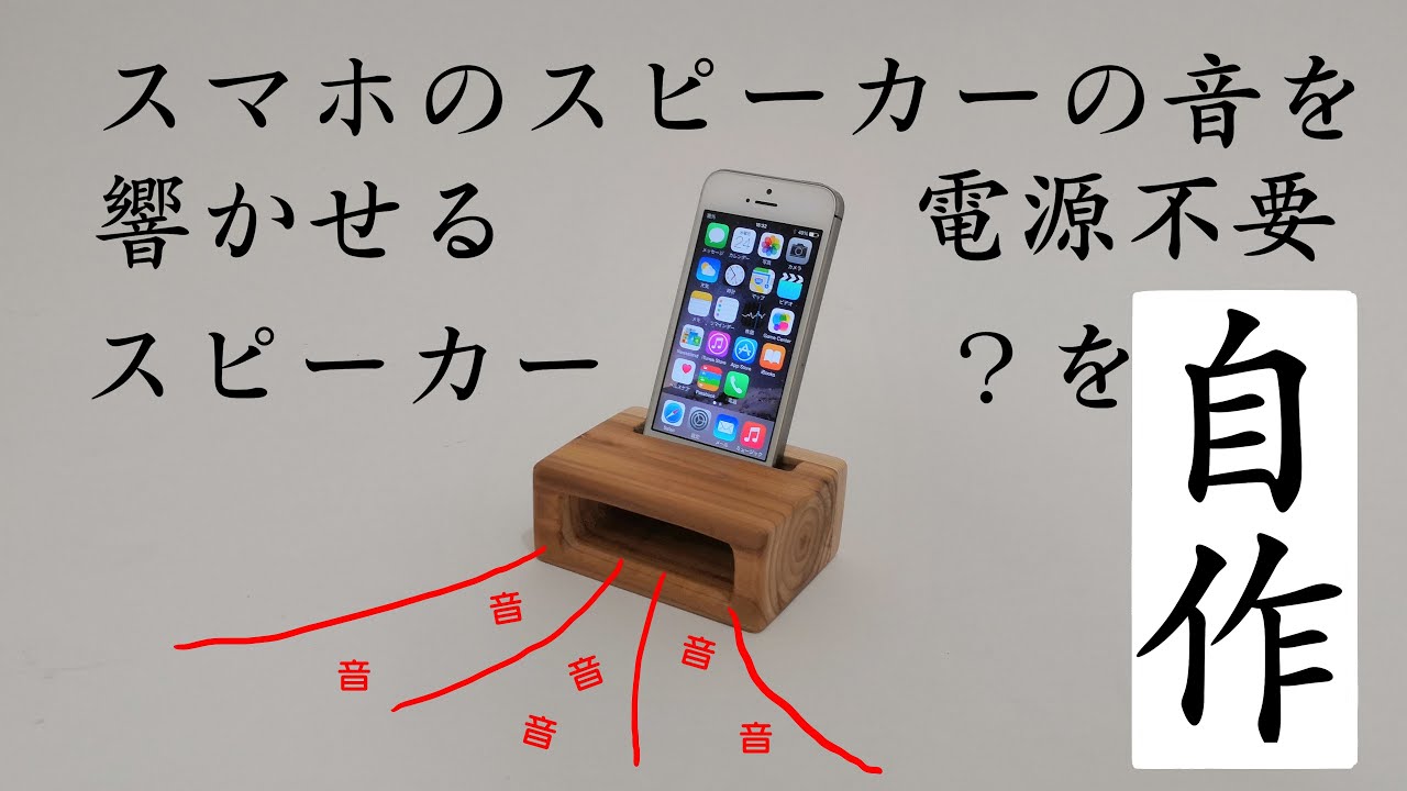 自作スピーカー Iphoneの内蔵スピーカーの音を響かせるやつ作った Youtube