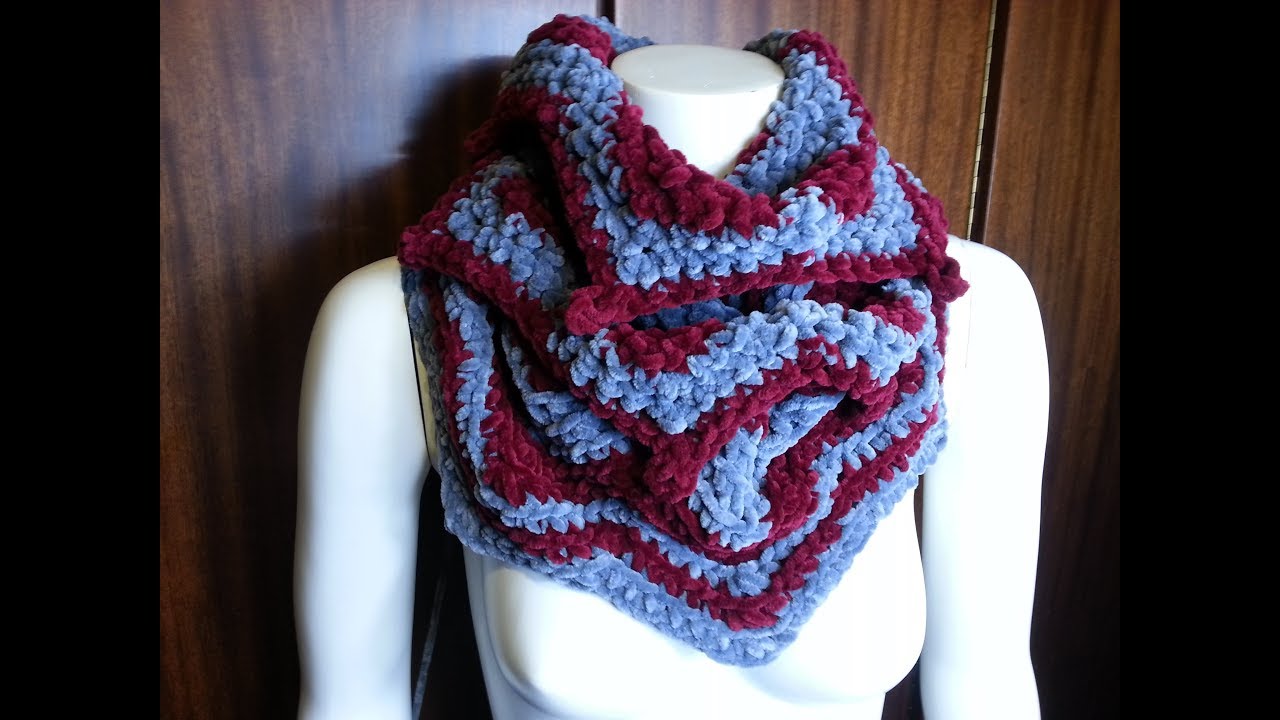 crochet bufanda scraft with subtitulos several lenguage  2019