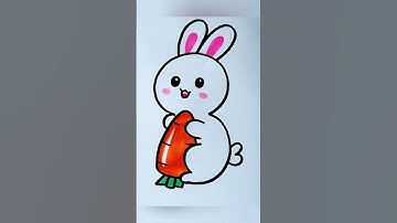 Draw a rabbit holding a carrot starting from number 3 🐰 #thienmink1 #artist #drawing #rabbit #vet...