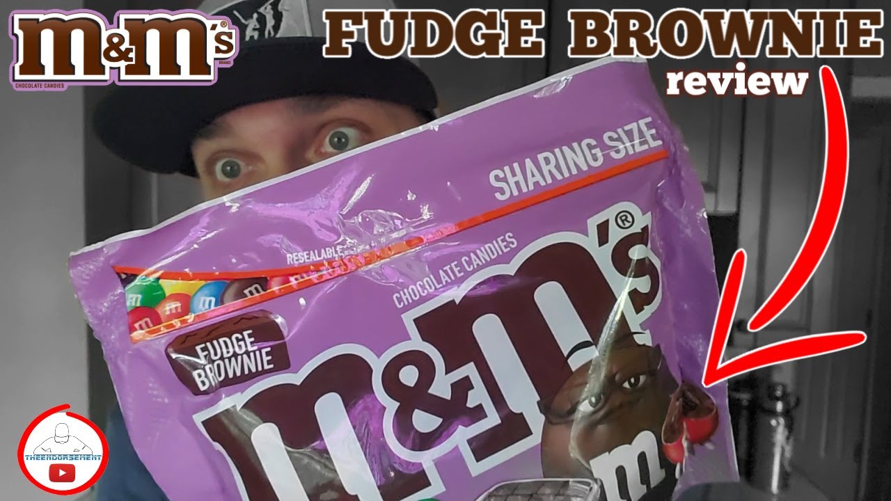 m&m fudge brownie