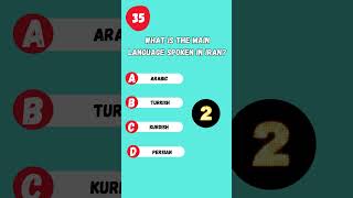 Main Language Spoken In Iran   Everyday Quiz  everydayquiz quiz shorts