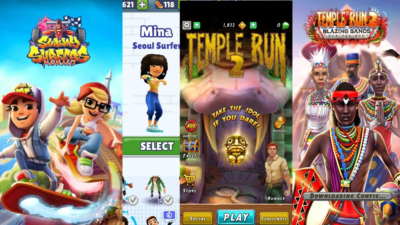 SUBWAY SURFERS MONACO VS TEMPLE RUN 2 | ANDROID GAMEPLAY HD | 🔥 - YouTube