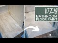 DIY Bathroom Floor Paint | How To Stencil A Floor