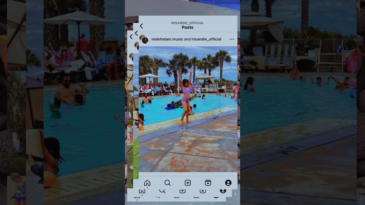 poolside performance🌴☀️