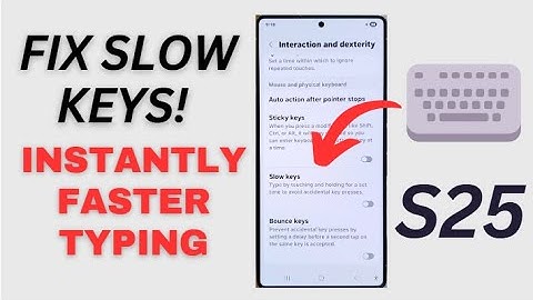 🛑 Galaxy S25/S25+/Ultra: How to Enable/Disable SLOW KEYS 🚀