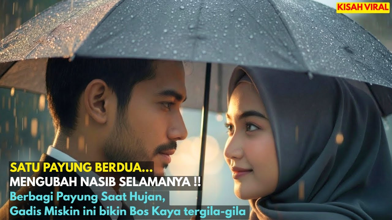 Berbagi Payung Saat Hujan, GADIS MISKIN ini bikin BOS KAYA tergila-gila dan menikahinya