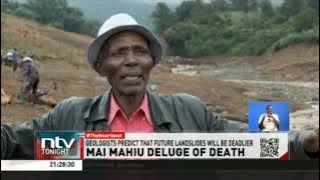 The Maai Mahiu flooding was the result of a series of  landslides on the hills inside of Kinale fore