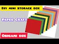 Diy paper storagebox #papercraft #storagebox #origami #diy #craft #tutorial #organizer #youtubevideo