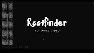 Numerical Methods: RootFinder