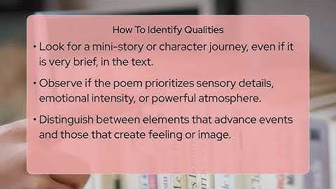 What Distinguishes Narrative From Lyrical In Prose Poetry?