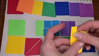 Playing with squares of color! How many combinations can you make? 🤔