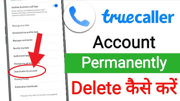 How To Delete Truecaller Permanently 2025 || Truecaller Account Delete Kaise Kare