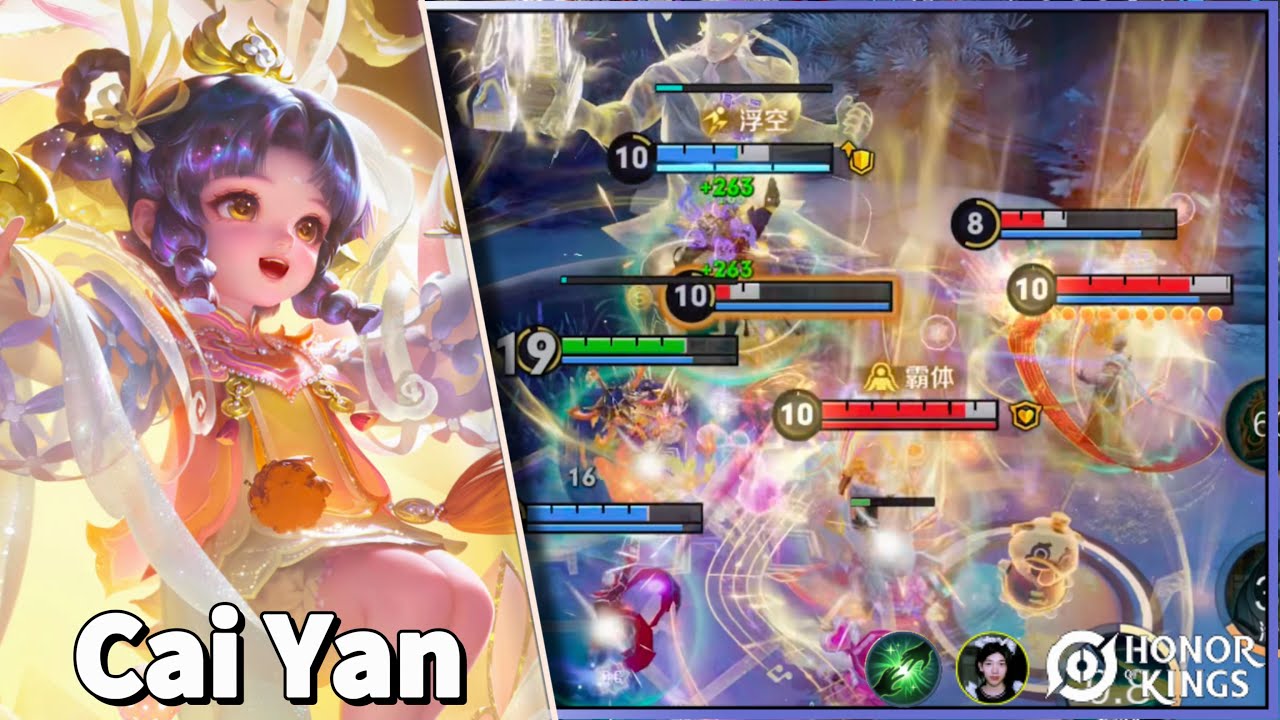 Cai Yan｜Very cute Lunar New Year skin｜O design dessa skin é muito bonito｜Honor of Kings