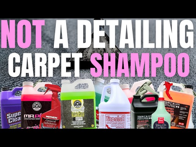 Grade Carpet Shampoo For Auto Detailers Guaranteed Results You
