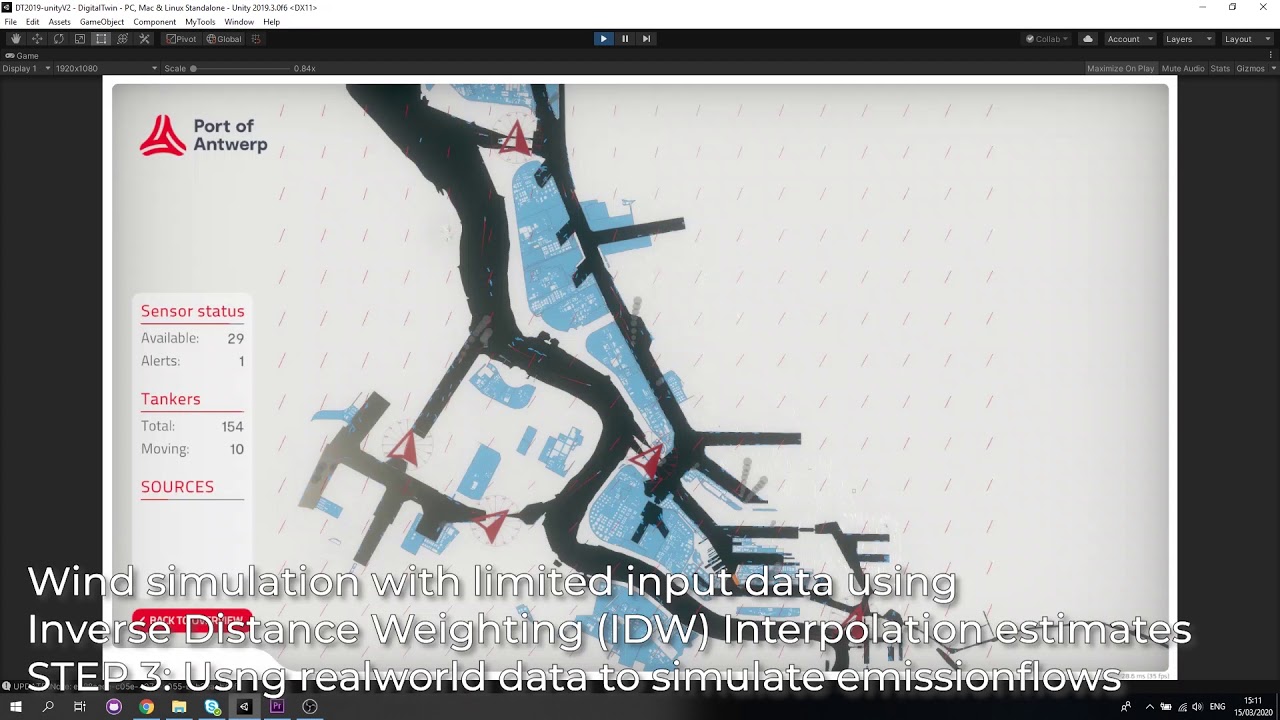 APICA - Digital twin - Wind & ship emissions simulation