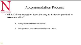 Communicating Accommodations to Instructors