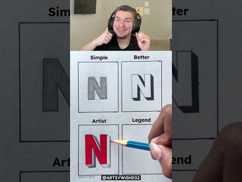 How To Draw Letter N 😳
