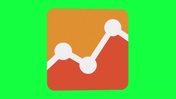 Google Analytics Icon3 Green Screen Logo Loop Chroma Animation