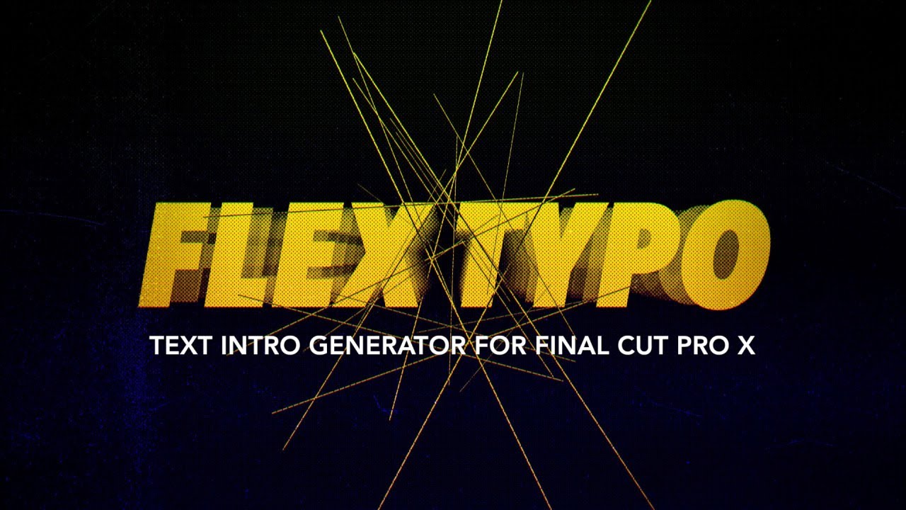 Flex Typo Intro Generator - YouTube