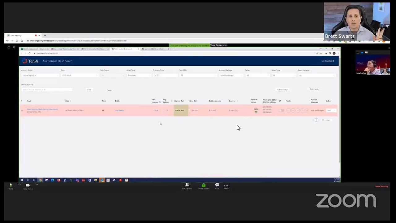 Sacramento 48 unit Ten X Live Auction