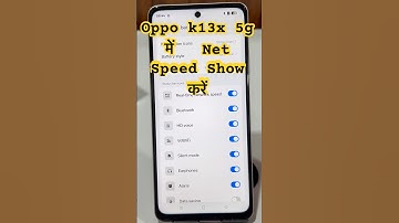 how to show real time network speed in oppo k13x 5g #oppo #oppomobiles #oppofindn #oppok13x