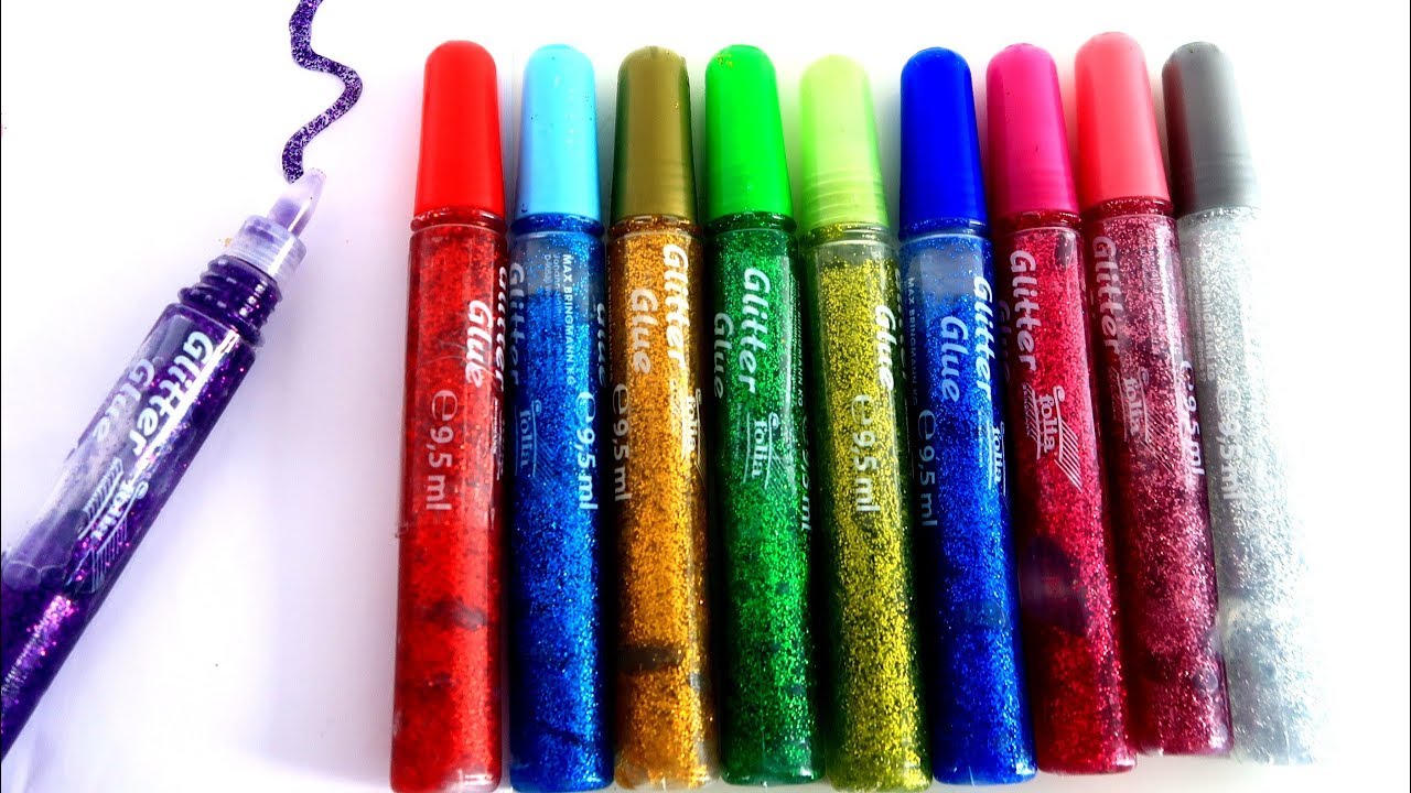 New 😍🔥 Drawing with Glitter Glue ! YouTube