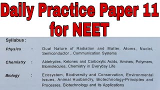 Daily Practice Paper 11 for NEET screenshot 5
