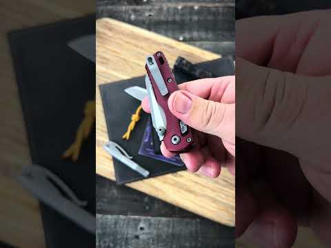 Microtech MSI Mini - Merlot Red RAM-LOK - Available at GPKNIVES.com! 