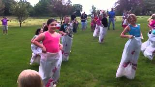 Maddy's Easter Sack Race