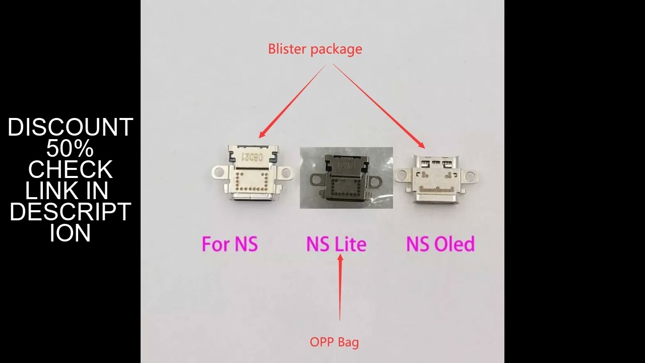Original New 10pcs/lot for Nintendo Switch Ns Oled Console USB Type-C Power Charging Socket NS LITE
