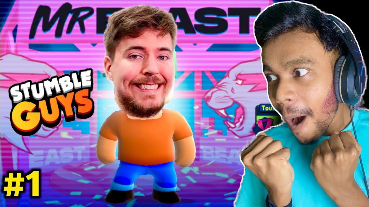 Play With MR BEAST in Stumble Guys 😂- Stumble Guys Funny Gameplay - YouTube