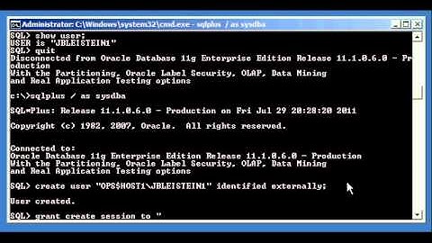 Oracle DBA Justin - How to setup a database user to be identified externally with os authentication