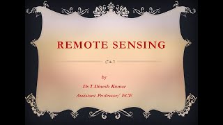 REMOTE SENSING URBAN APPLICATIONS