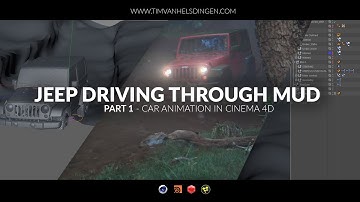 Jeep Driving Through Mud Tutorial - Part 01 - Car animation in Cinema 4D