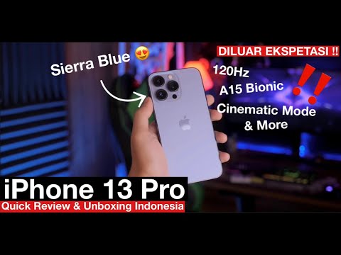iPhone 13 Pro Sierra Blue Unboxing & Quick Review Indonesia