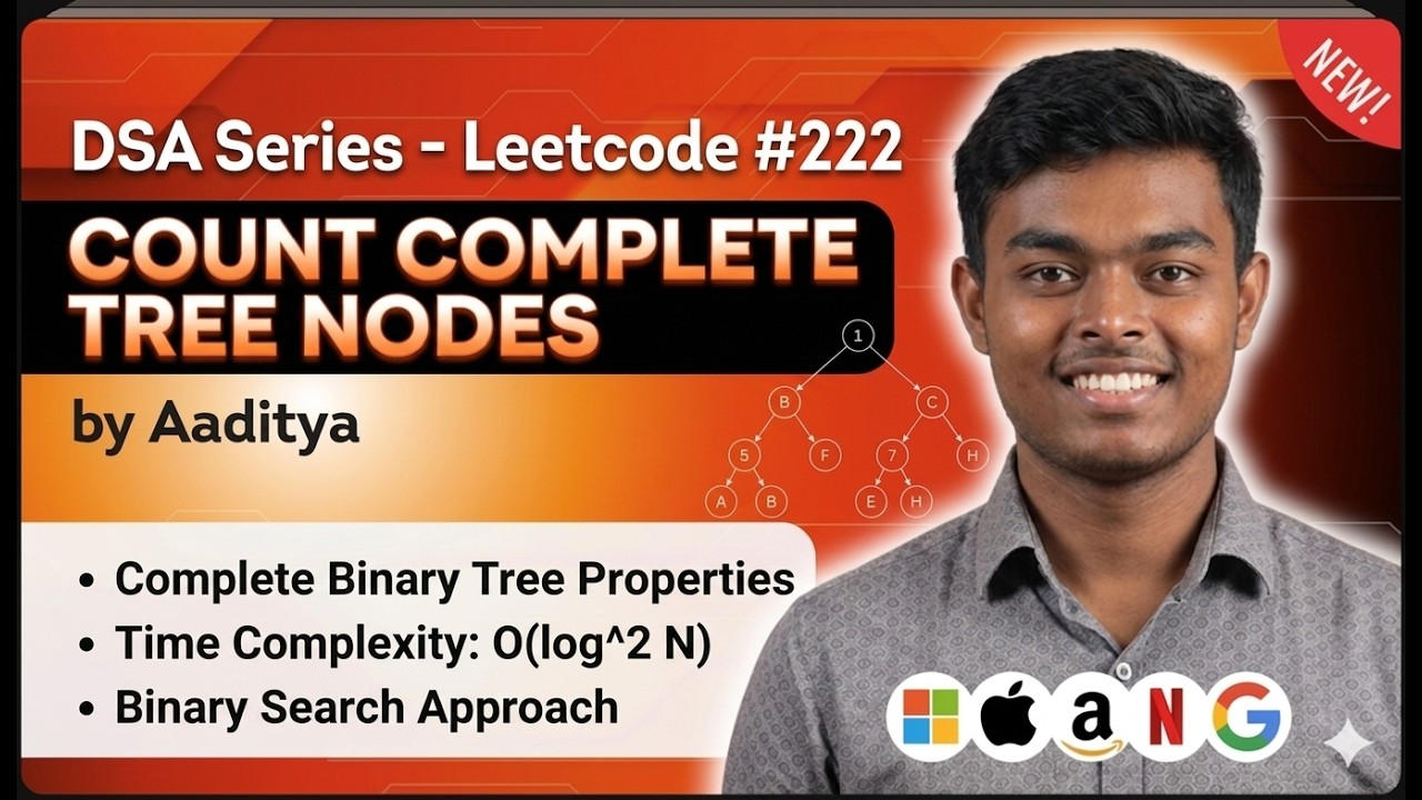 Leetcode - 222 Count Complete Tree Nodes | Java - YouTube