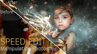 Speed Edit: Manipulation Photoshop Tutorial (Wonder Woman) [Photoshop Tutorial] screenshot 5