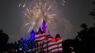 Fourth 4th of July fireworks Disneyland 2022 4K 60 FPS