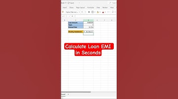 Excel Trick: Calculate Loan EMI in Seconds | Excel Tips for Finance