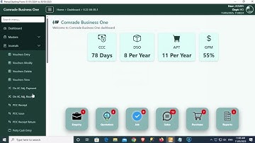 COMRADE BUSINESS ONE | RECEIPT VOUCHER ENTRY | ON ACCOUNT ADJUSTMENTS