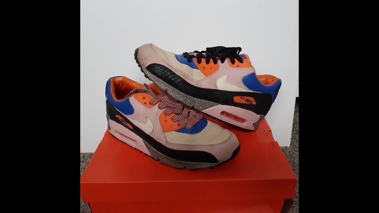 unboxing unpacking NIKE Air Max 90 Premium King of Mountain code - YouTube