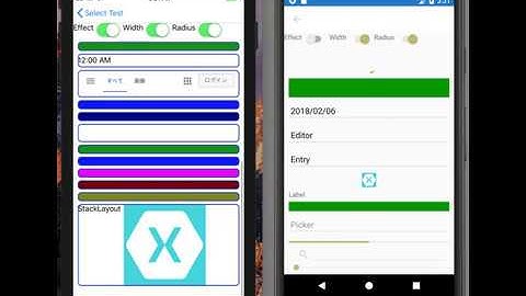 The effect adding Border for Xamarin.Forms
